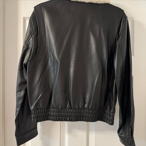 Oak + Fort Vegan Leather Jacket - Size S - Picture 3 of 3